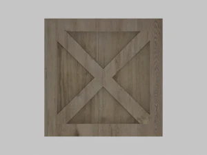 low poly wooden crate 2 3D Model