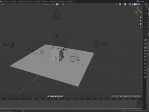 low poly wooden crate 2 3D Model