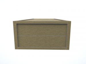 low poly wooden crate 3 3Dモデル