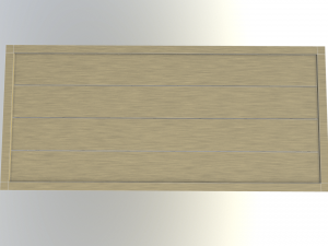 low poly wooden crate 3 3Dモデル