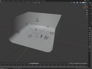 low poly wooden crate 3 3D Model