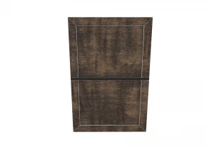 low poly wooden crate 4 3D Model