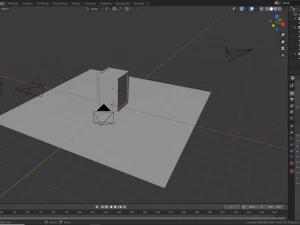 low poly wooden crate 4 3D Model