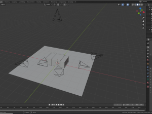 low poly wooden crate 5 3D Модель