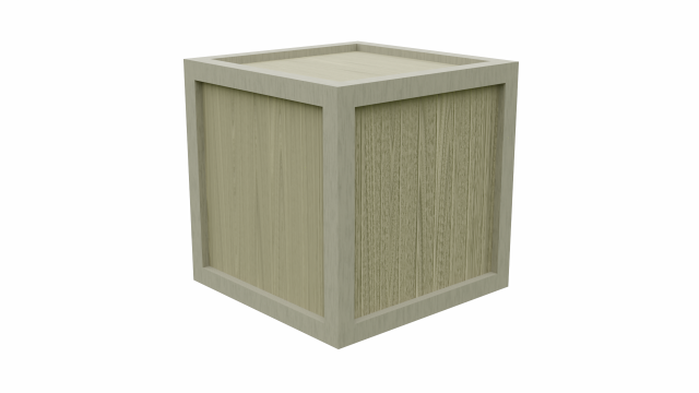 low poly wooden crate 6 3D Model .c4d .max .obj .3ds .fbx .stl .blend 