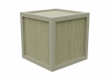 low poly wooden crate 6 3Dモデル