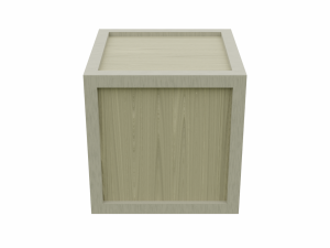 low poly wooden crate 6 3D Model