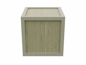 low poly wooden crate 6 3D Model