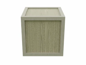 low poly wooden crate 6 3D Model