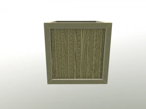 low poly wooden crate 6 3D Model
