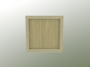 low poly wooden crate 6 3D Model