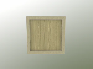 low poly wooden crate 6 3D Model