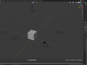 low poly wooden crate 6 3D Model