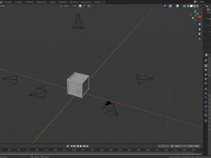 low poly wooden crate 6 3D Model