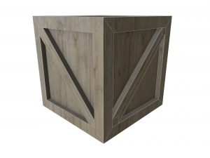 assorted low poly wooden crate collection 3Dモデル