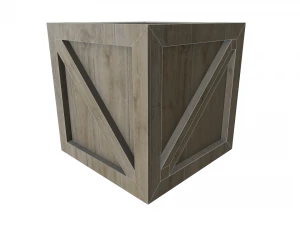assorted low poly wooden crate collection 3D Model