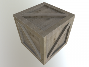 assorted low poly wooden crate collection 3Dモデル