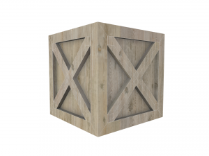 assorted low poly wooden crate collection 3Dモデル