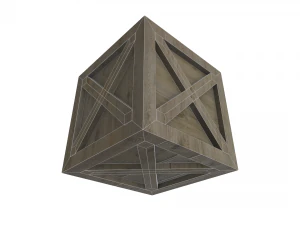 assorted low poly wooden crate collection 3D Model