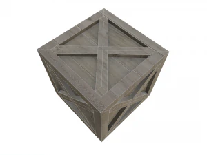 assorted low poly wooden crate collection 3D Model
