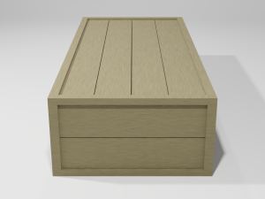 assorted low poly wooden crate collection 3Dモデル