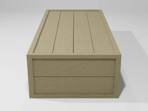 assorted low poly wooden crate collection 3D Model