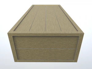 assorted low poly wooden crate collection 3D Model