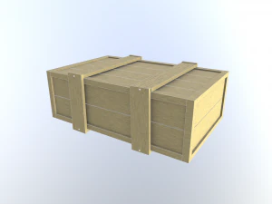 assorted low poly wooden crate collection 3D Model