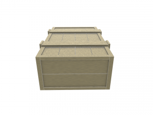assorted low poly wooden crate collection 3Dモデル