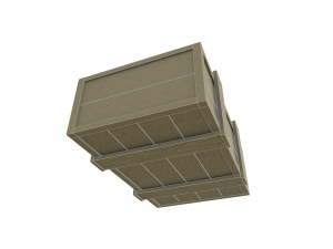 assorted low poly wooden crate collection 3Dモデル