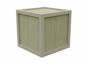 assorted low poly wooden crate collection 3D Model
