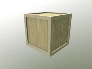 assorted low poly wooden crate collection 3D Model