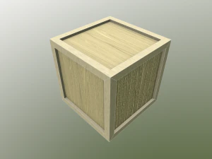 assorted low poly wooden crate collection 3D Model