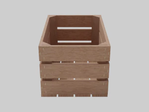 Holzkiste 3D Modell