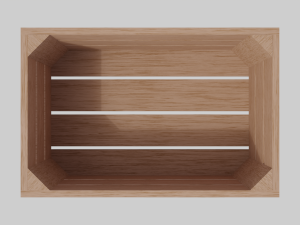 wooden box Model 3D