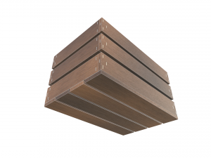 wooden box Model 3D
