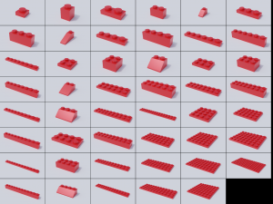 lego brick collection - master 3D Модель