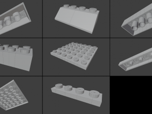 lego brick collection - master Modelo 3D