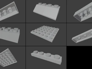 lego brick collection - master 3D Model