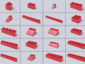 lego brick collection - standard bricks Modelo 3D