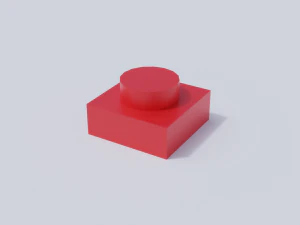 lego brick collection - flat bricks 3D Model