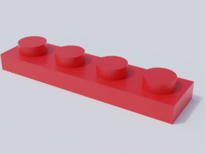 lego brick collection - flat bricks 3D Model