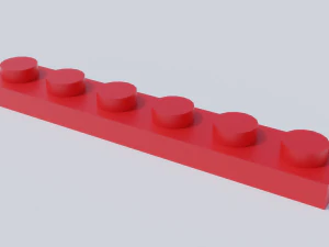 lego brick collection - flat bricks 3D Model