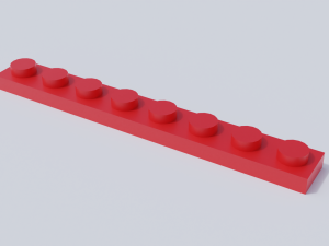 lego brick collection - flat bricks Modèle 3D