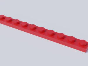 lego brick collection - flat bricks 3D Model