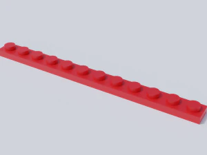 lego brick collection - flat bricks 3D Model