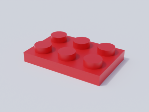lego brick collection - flat bricks Modèle 3D