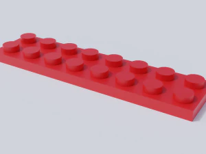 lego brick collection - flat bricks 3D Model
