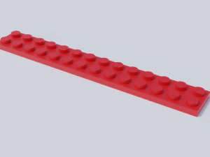 lego brick collection - flat bricks 3D Model