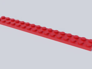lego brick collection - flat bricks 3D Model